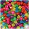 BeadTin Jelly Sparkle Mix 8mm Faceted Round Plastic Craft Beads (450pcs)